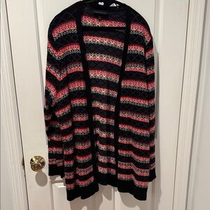 Lane Bryant Striped Cardigan Sweater 18/20